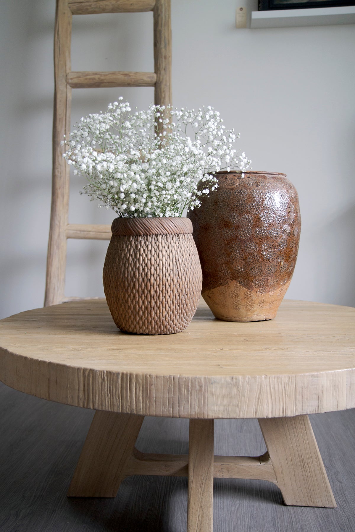 Round Natural Coffee Table