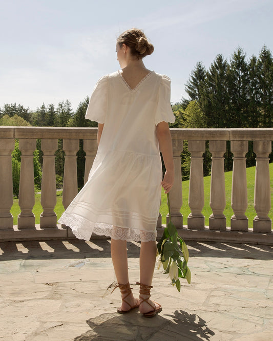 Marisol Cotton & Lace Dress
